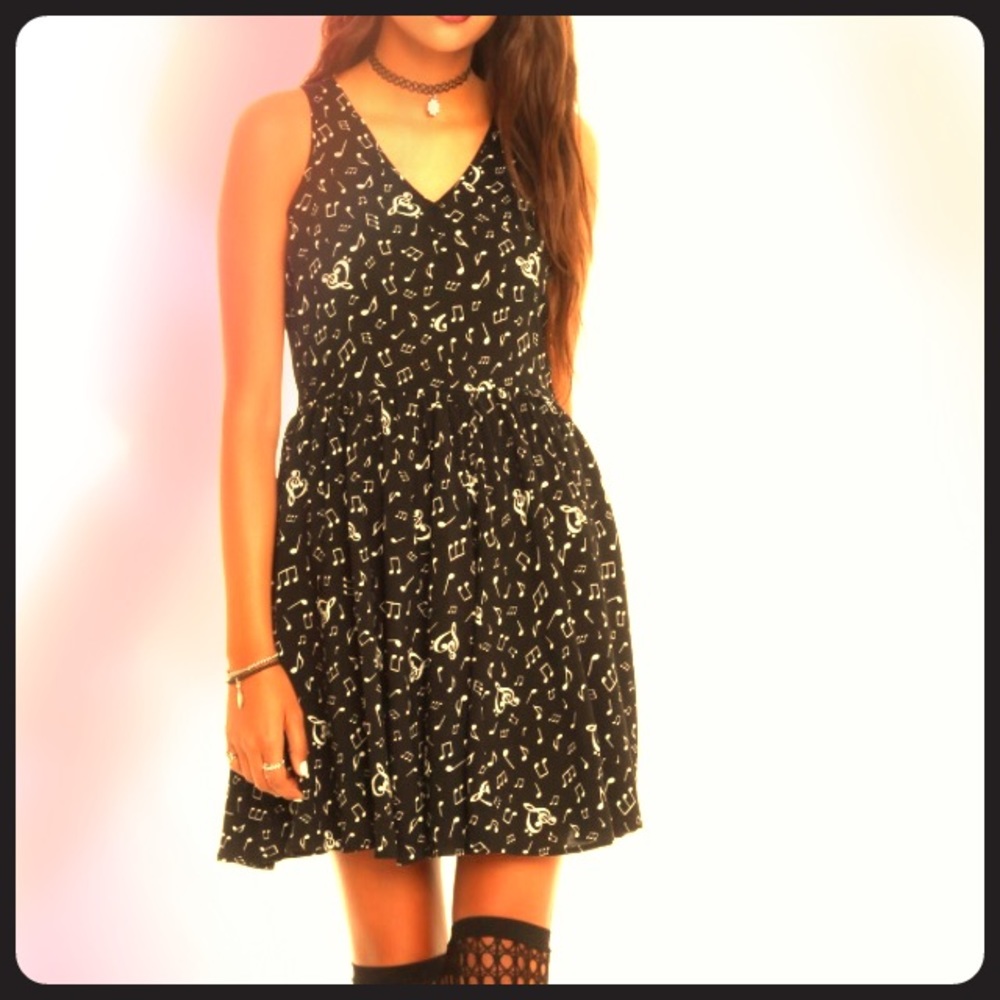 Hot Topic Music Note Dress
